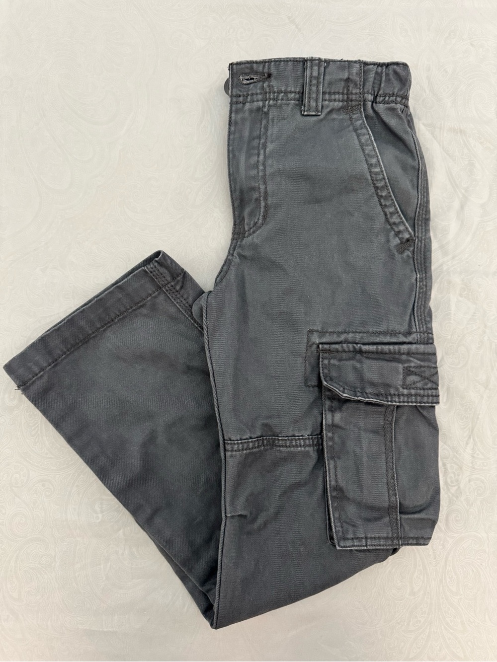 Cherokee Boy's Cargo Pants in Charcoal Gray